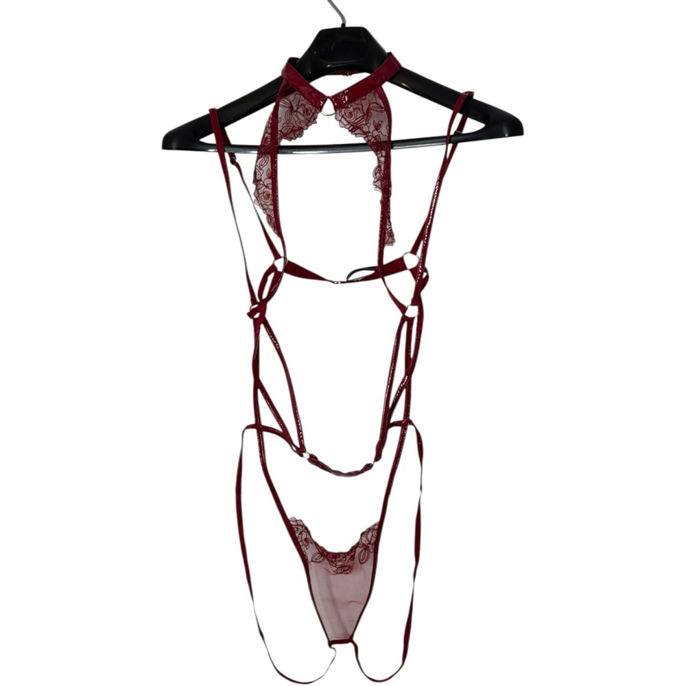 Victoria's Secret Burgundy Lace Chemise - Picture 2 of 10
